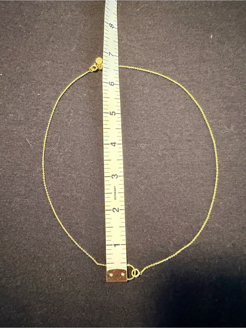 Gorjana Wilshire Gold tone Interlocking Circle Adjustable Necklace - Picture 4 of 5